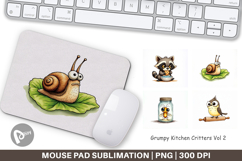 Grumpy Kitchen Critters Mouse Pad Product Image 1