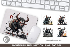 Mouse Pad Grumpy Krampus Product Image 1