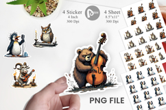 Music Critters Sticker Product Image 1