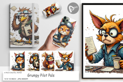 Digital Paper Pilot Grumps Product Image 1