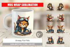 Mug Wrap Pilot Grumps Product Image 1