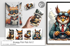 Digital Paper Pilot Grumps Product Image 1