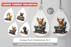 Earring Grumpy Pooch Product Image 1