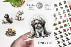 Grumpy Pooch Sticker Product Image 1