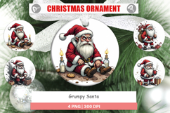 Ornament Grumpy Santa Product Image 1