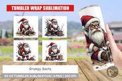 Tumbler Grumpy Santa Product Image 1