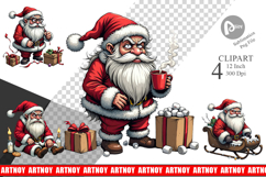 Grumpy Santa Clipart Product Image 1