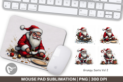 Mouse Pad Grumpy Santa Product Image 1