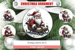 Ornament Grumpy Santa Product Image 1