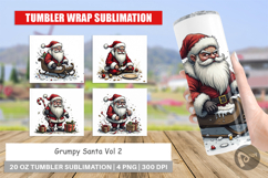 Tumbler Grumpy Santa Product Image 1