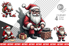 Grumpy Santa Clipart Product Image 1