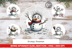 Wind Spinner Grumpy Snowman Product Image 1