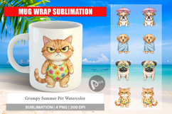 Grumpy Summer Pet Mug Wrap Product Image 1