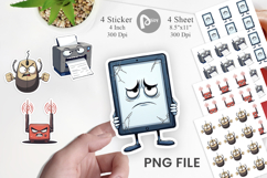 Grumpy Tech Gadgets Sticker Product Image 1