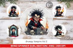 Wind Spinner Grumpy Vampire Product Image 1