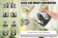 Glass Can Grumpy White Lady Product Image 1