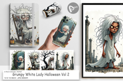 Digital Paper Grumpy White Lady Product Image 1