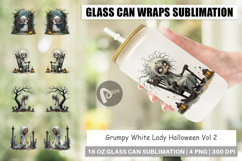 Glass Can Grumpy White Lady Product Image 1