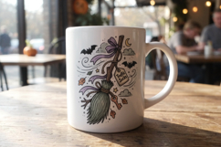 Grumpy Witch Familiar Sublimation Product Image 14