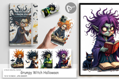 Digital Paper Grumpy Witch Product Image 1