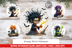 Wind Spinner Grumpy Witch Product Image 1
