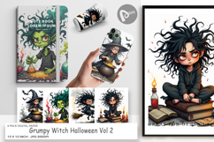 Digital Paper Grumpy Witch Product Image 1