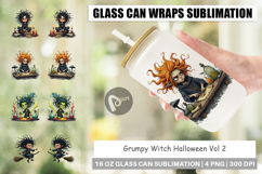 Glass Can Grumpy Witch Product Image 1