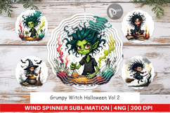 Wind Spinner Grumpy Witch Product Image 1