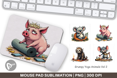 Mouse Pad Yoga Grumps Product Image 1