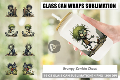 Glass Can Grumpy Zombie Product Image 1