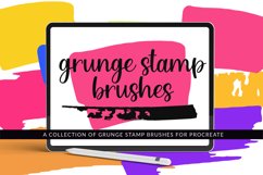 Grunge Brush stroke Stamp Brushes for Procreate Product Image 1