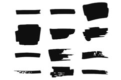 Grunge Brush stroke Stamp Brushes for Procreate Product Image 2