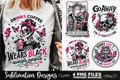 Antisocial Sarcastic PNG Funny Sublimation 4 Designs Product Image 2