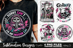 Antisocial Sarcastic PNG Funny Sublimation 4 Designs Product Image 8