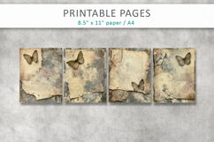 Vintage Grunge Backgrounds, Junk Journal Pages Product Image 2
