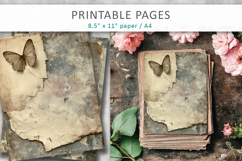 Vintage Grunge Backgrounds, Junk Journal Pages Product Image 1