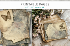 Vintage Grunge Backgrounds, Junk Journal Pages Product Image 3