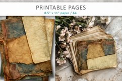 Grunge Paper Backgrounds, Junk Journal Pages Product Image 4