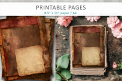 Vintage Grunge Paper, Junk Journal Pages Product Image 3