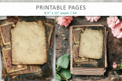 Vintage Paper Backgrounds, Mixed Media Craft Papers Product Image 3