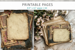 Vintage Paper Backgrounds, Mixed Media Craft Papers Product Image 4