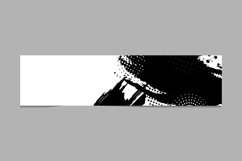 Grunge banner template hand drawn painted scratched Product Image 1