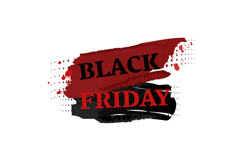 Grunge black friday brush stroke isolated Product Image 1