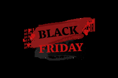 Grunge black friday brush stroke isolated Product Image 2