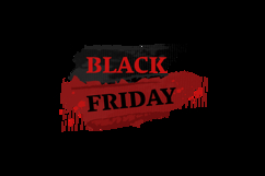 Grunge black friday brush stroke vector Product Image 2