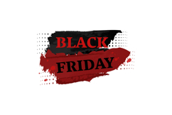 Grunge black friday brush stroke vector Product Image 1