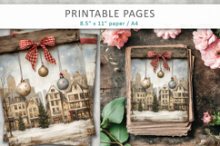 Christmas junk journal, rustic Christms Product Image 3