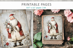 Grunge Christmas pages, vintage holiday papers Product Image 3