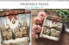 Christmas junk journal, rustic Christms Product Image 4