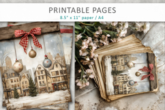 Christmas junk journal, rustic Christms Product Image 6